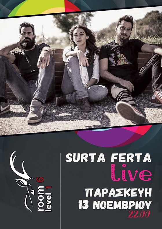 Οι 'Surta Ferta' live την Παρασκευή στο "Room 6".