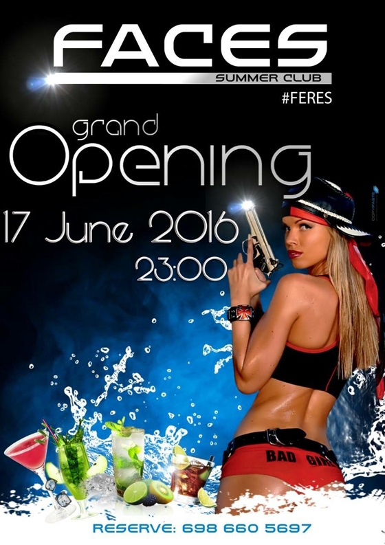 Summer opening την Παρασκευή για το "Faces" στις Φέρες