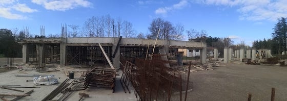 Το νέο κλειστό γυμναστήριο Αλεξανδρούπολης (φωτ: Θ. Βουρδόλης)