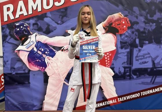 Η αθλήτρια του συλλόγου "Αθλητικός Όμιλος Γυμναστικής Αλεξανδρούπολης", Κωνσταντίνα Μιχαηλίδη.