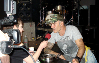 Στιγμιότυπο από τη συνέντευξη.