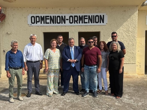 Στο Ορμένιο συναντήθηκε με τους Προέδρους των Δημοτικών Κοινοτήτων.