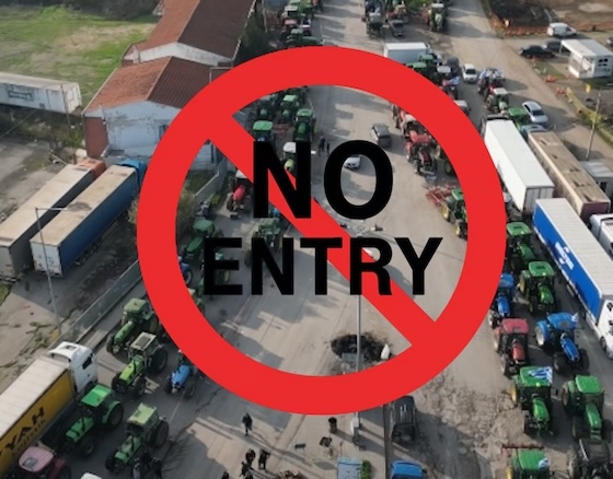 Οι αγρότες θα κλείσουν το τελωνείο των Κήπων για όλα τα φορτηγά οχήματα.