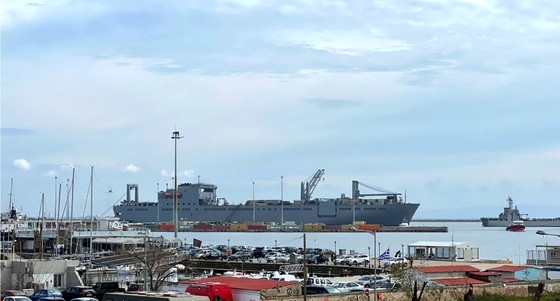 Το φορτηγό πλοίο USNS Brittin του Πολεμικού Ναυτικού των ΗΠΑ