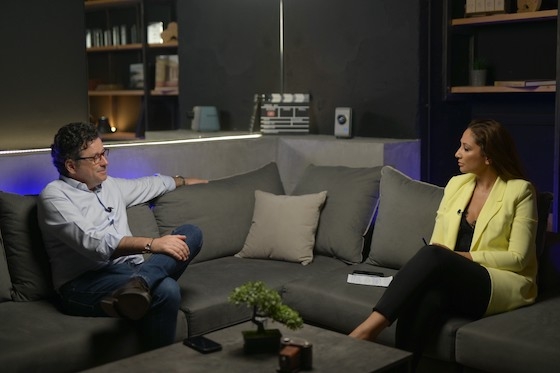 Στιγμιότυπο από τη συνέντευξη με τον κ. Διαμαντή Παπαδόπουλο