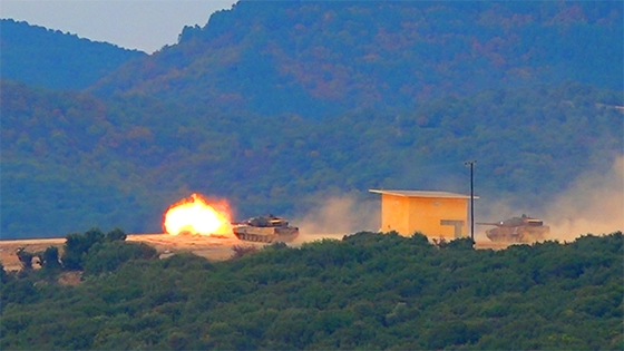 Στιγμιότυπο από τη βολή της Τρίτης.