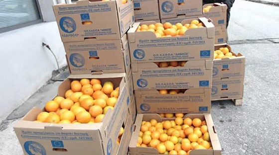 Με στόχο την ενθάρυνση καλών διατροφικών συνθηκών η διανομή πορτοκαλιών στα σχολεία