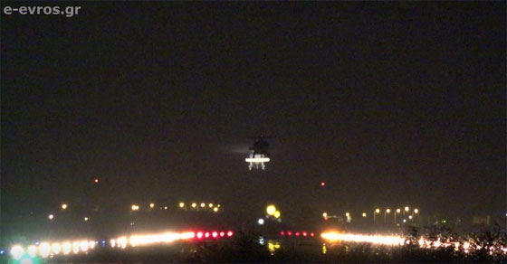 Η αναχώρηση των ελικοπτέρων από το αεροδρόμιο Αλεξανδρούπολης (video)