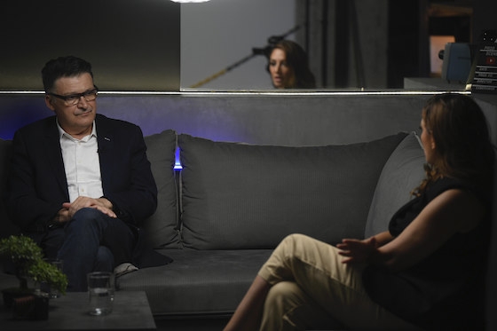 Στιγμιότυπο από τη συνέντευξη με τον κ. Πέτροβιτς