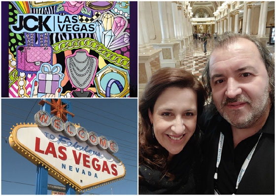 Ο Απόστολος Κλειτσιώτης με την σύζυγό του στο Λας Βέγκας.