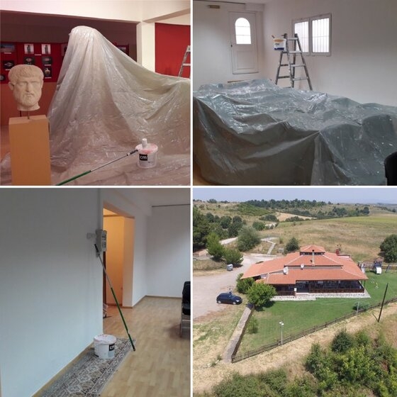 Συνεχίζονται οι εργασίες αποκατάσταση του κτιρίου που στεγάζεται η Αρχαιολογική Έκθεση Σπηλαίου.