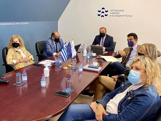 Επίσκεψη στην Αλεξανδρούπολη του Προέδρου & Διευθύνοντα Συμβούλου του ΟΣΕ, Σπύρου Πατέρα στα γραφεία του ΟΛΑ.