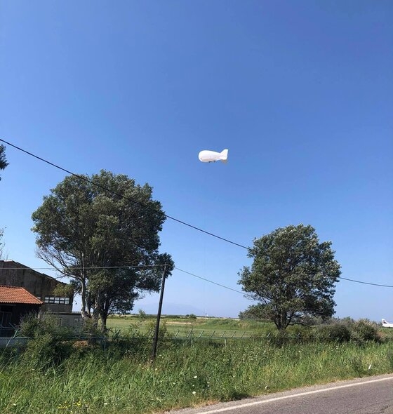 Αερόστατο Zeppelin πάνω από την Αλεξανδρούπολη.