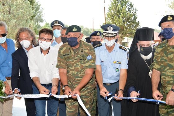 Ολοκληρώθηκαν τα εγκαίνια στο ανακαινισμένο Επιτηρητικό Φυλάκιο Έβρου στις Καστανιές.